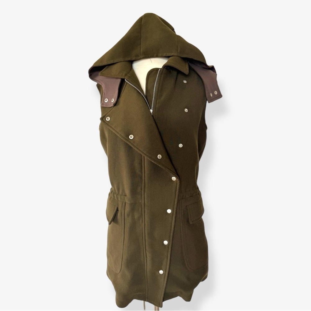 Anthropologie Cartonnier utility vest hoodie jacket